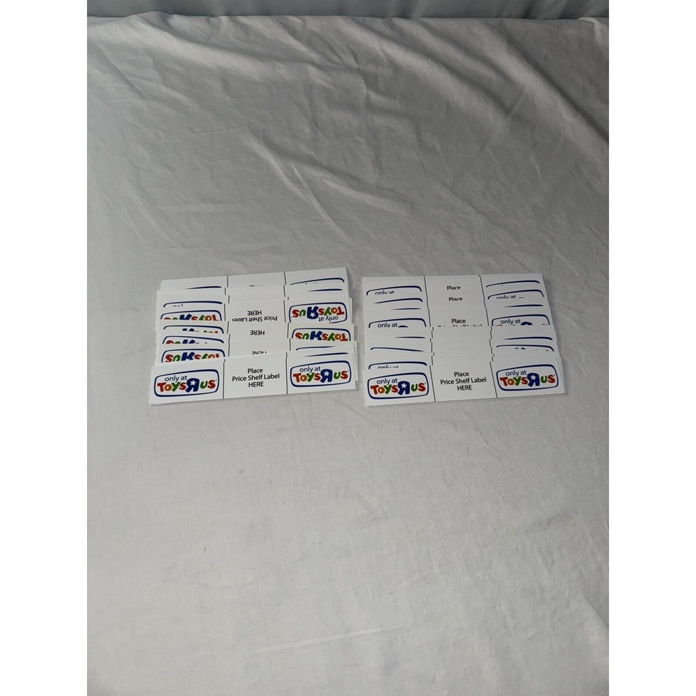 Toys R Us Shelf Label Tag Signs - 42 Pieces Unique Collectible Out Of Print Rare